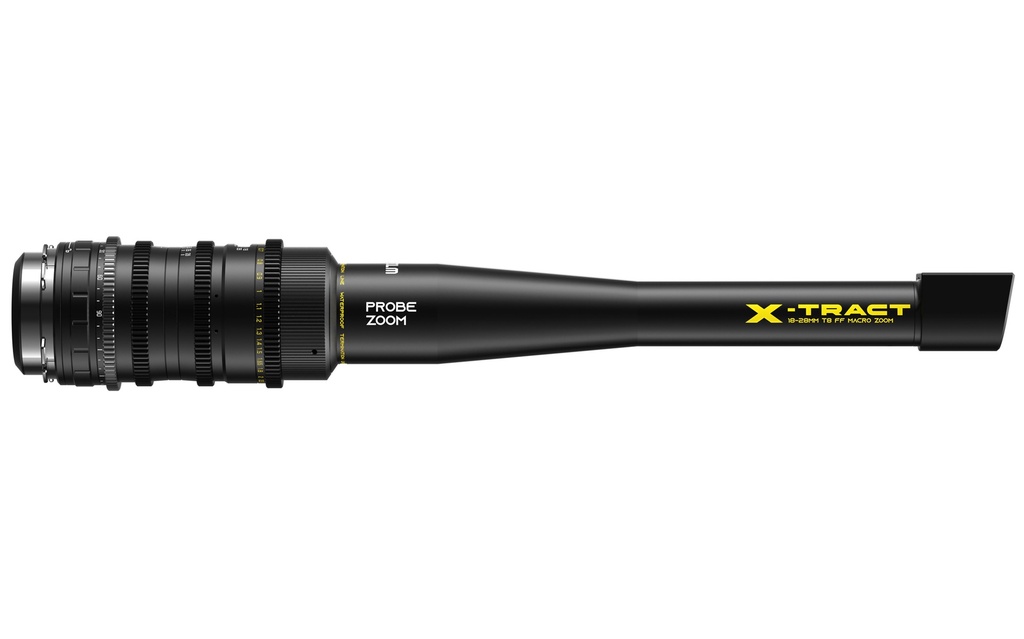 DZOFILM X-TRACT 18-28mm T.8 FF 90° Probe Macro Zoom Lens | Riwit